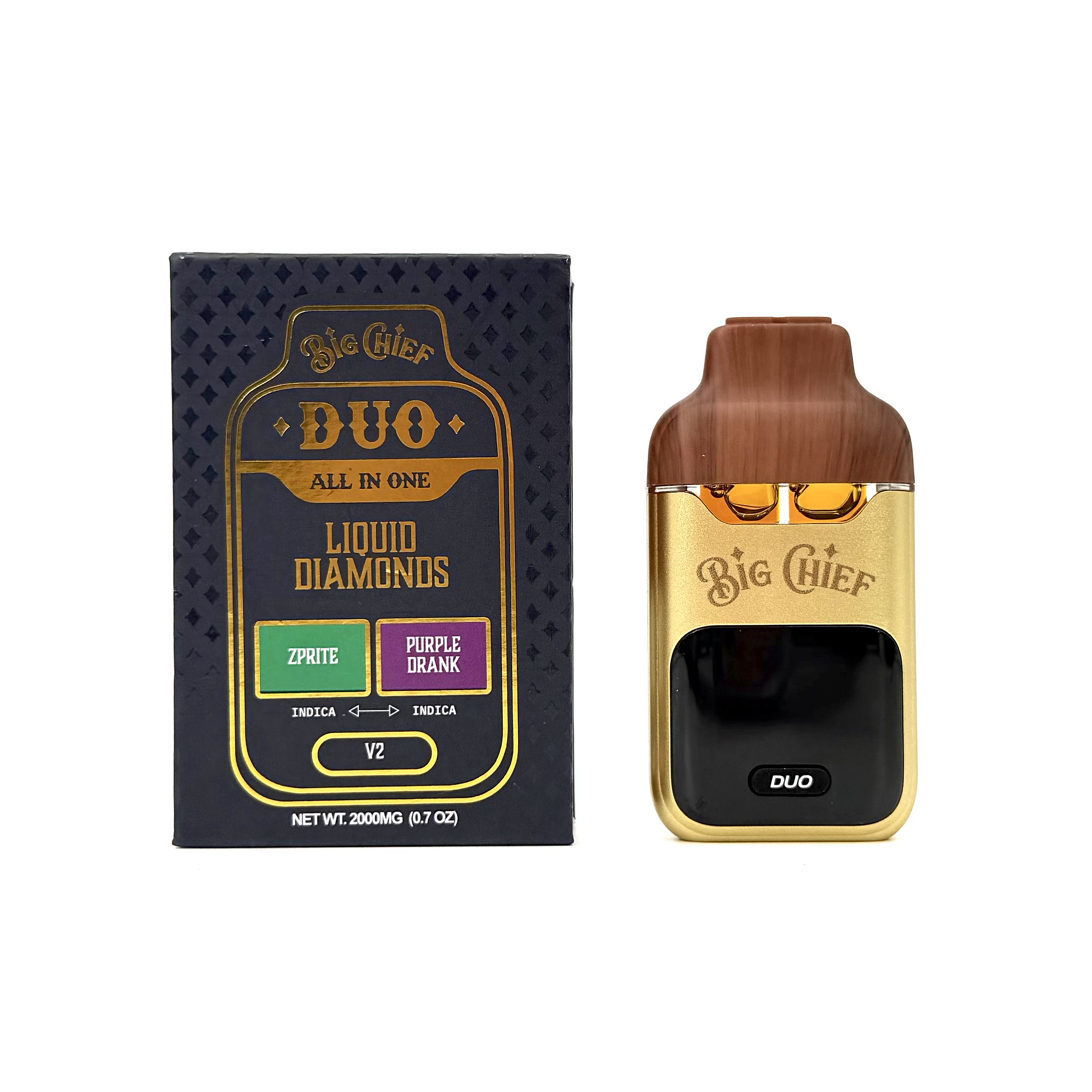 Big Chief Duo V2 – 2g Duo Tank Liquid Diamonds